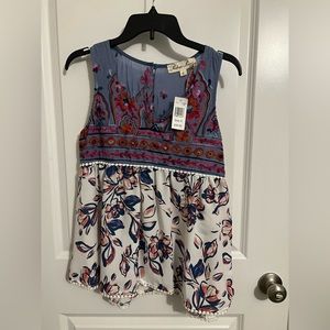 Blue Penelope Project Sleeveless Top